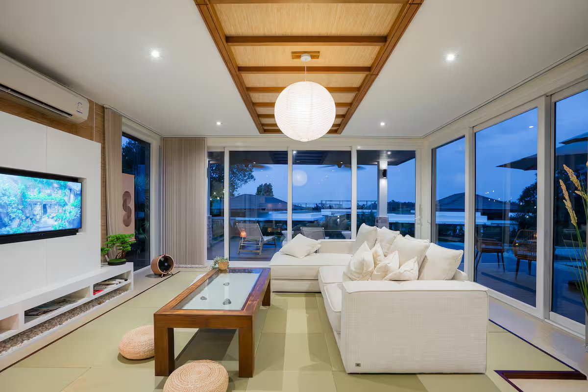 Night view living room